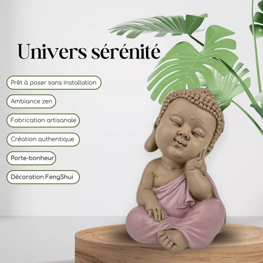 Statuette Bouddha en réflexion (8x8x12,5 cm)