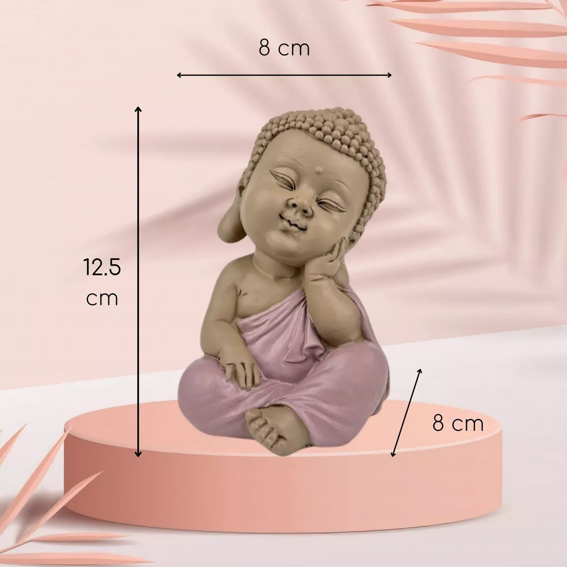 Statuette Bouddha en réflexion (8x8x12,5 cm)