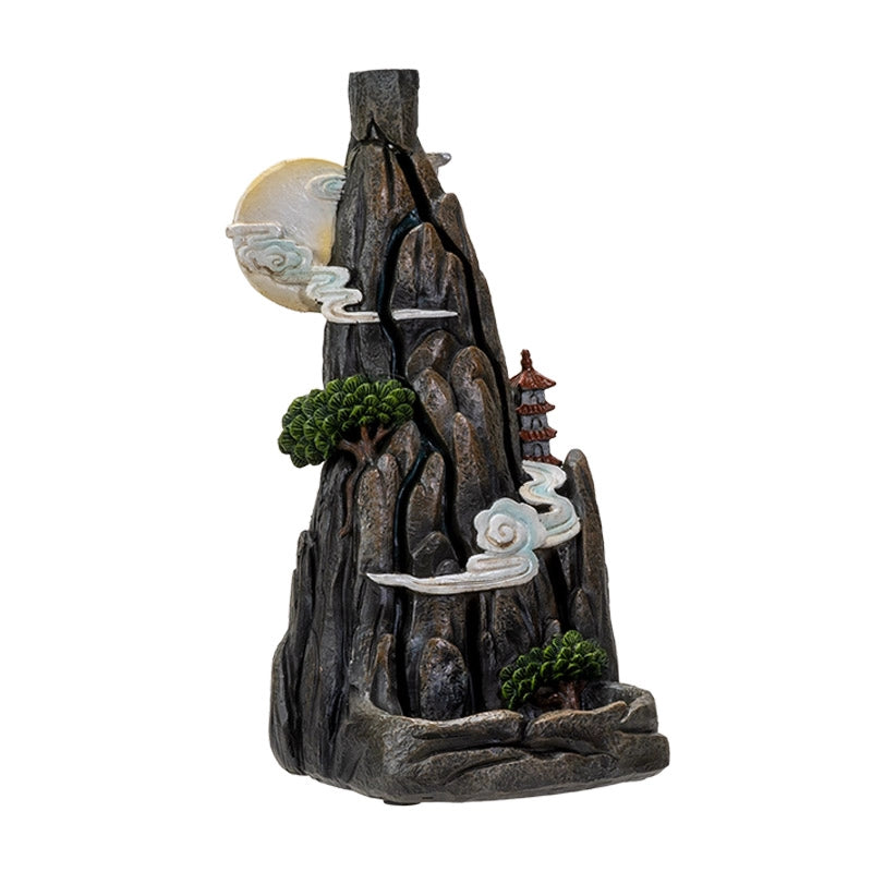 Brûleur d'encens à reflux - Paysage de montagne