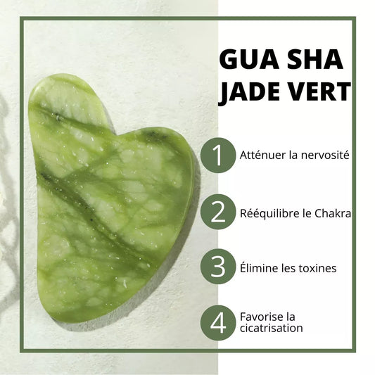 Gua Sha Jade Vert