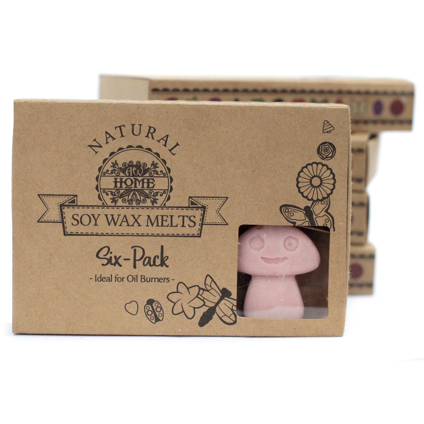Boîte de 6 fondants en cire de soja (plusieurs senteurs)