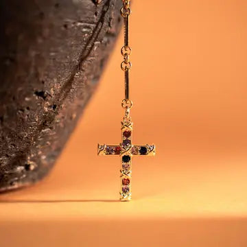 Collier Chapelet et Croix – Élégance Mystique