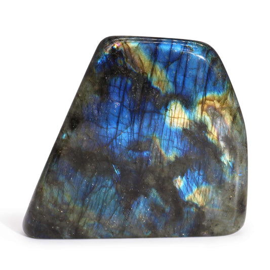 Pierre de déclaration en labradorite de Madagascar - 100-170 mm