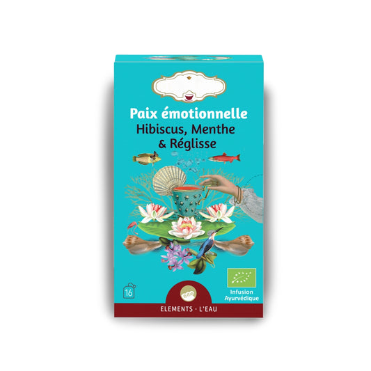 Tisane bio "PAIX ÉMOTIONNELLE" - Eau - Apaisante & réconfortante - Terreuse & parfumée