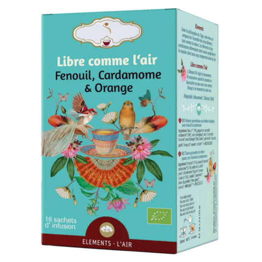 Tisane bio "LIBRE COMME L'AIR" - Air - Idéale en soirée