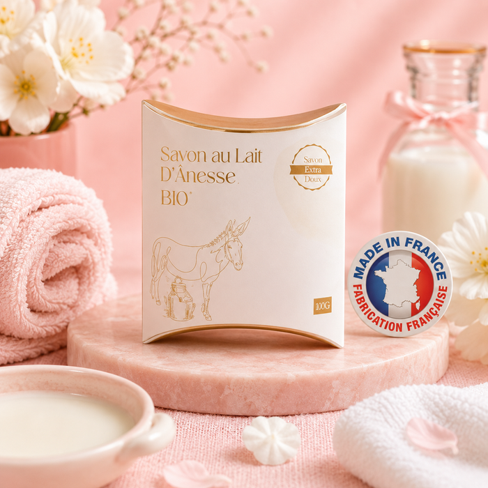 Savon au lait d'ânesse bio & huile d'argan bio - 25 g
