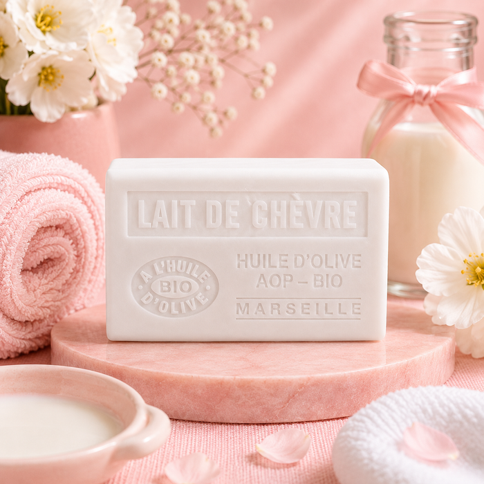 Savon à l'huile d'olive AOP - bio lait de chèvre - 125 g