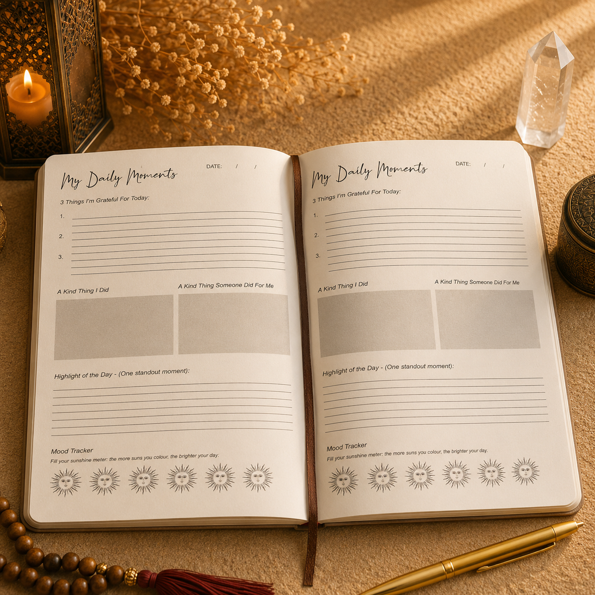 Journal de Bien-être - 120 pages (plusieurs variantes)