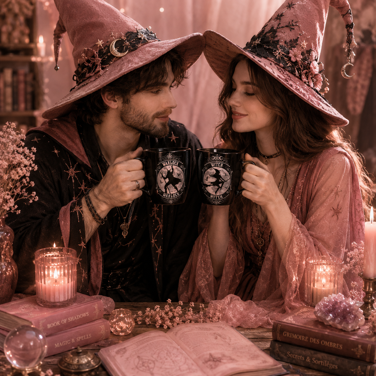 Ensemble de mugs Sorcière & Sorcier
