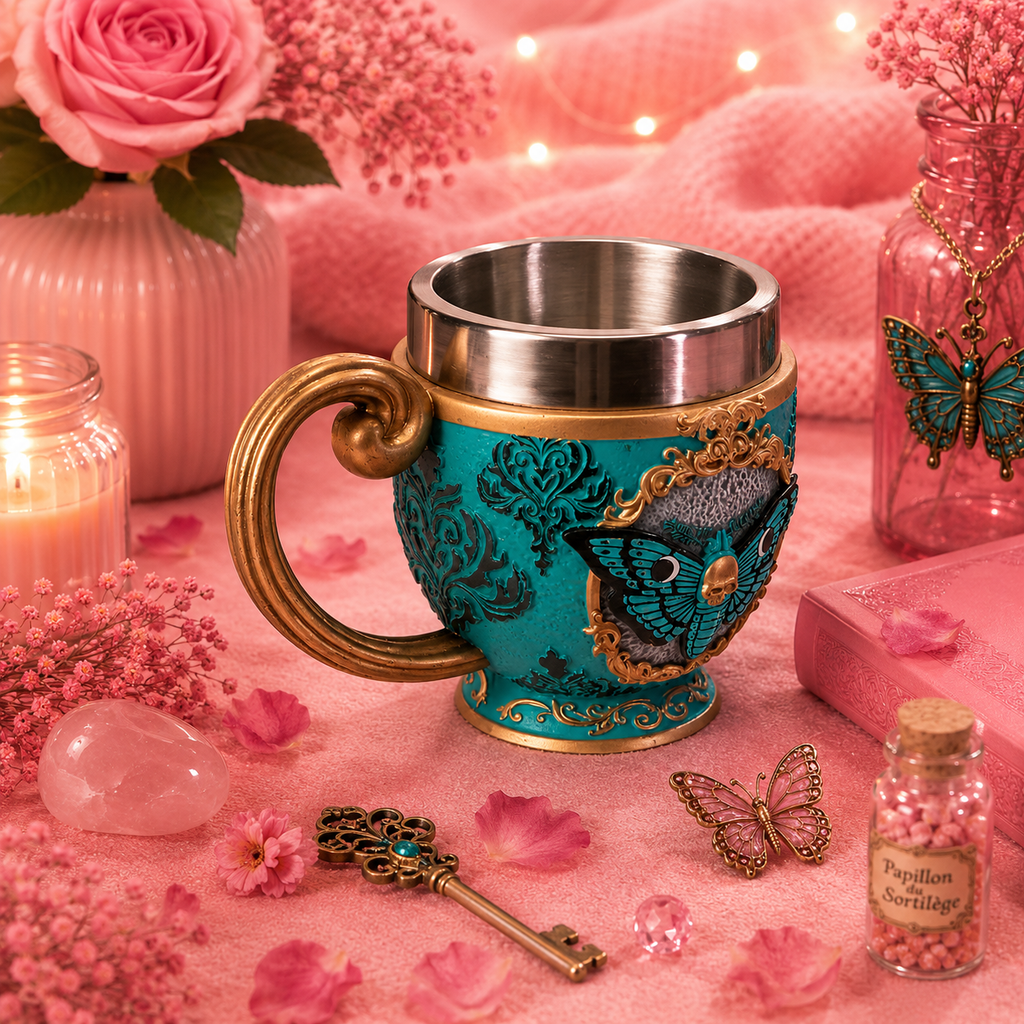 Tasse à thé "Papillon du sortilège magique"
