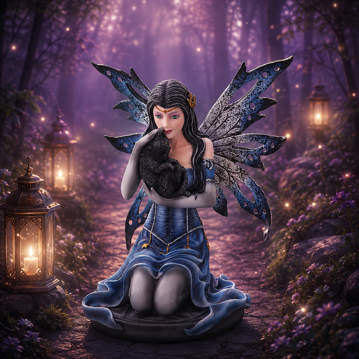 Fée mystique - Statue du jardin féerique (19x17,8x21,6 cm)