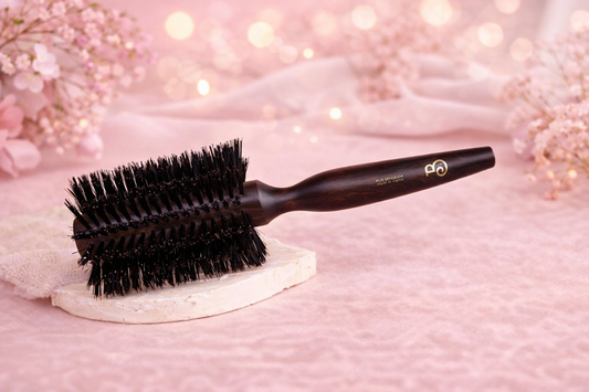 Brosse brushing avec poils de sanglier (65 mm)