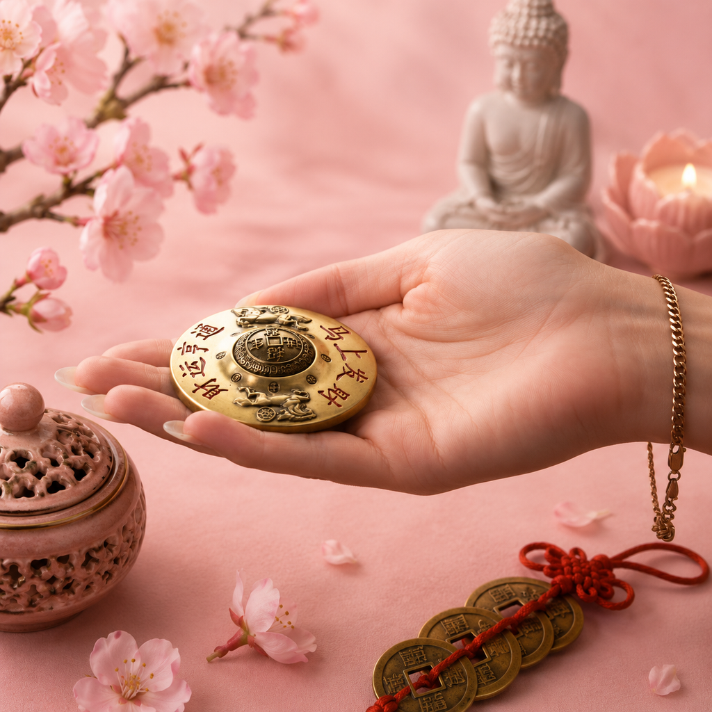 Feng Shui Fortune - L'Argent qui arrive avec des tuiles de Mahjong