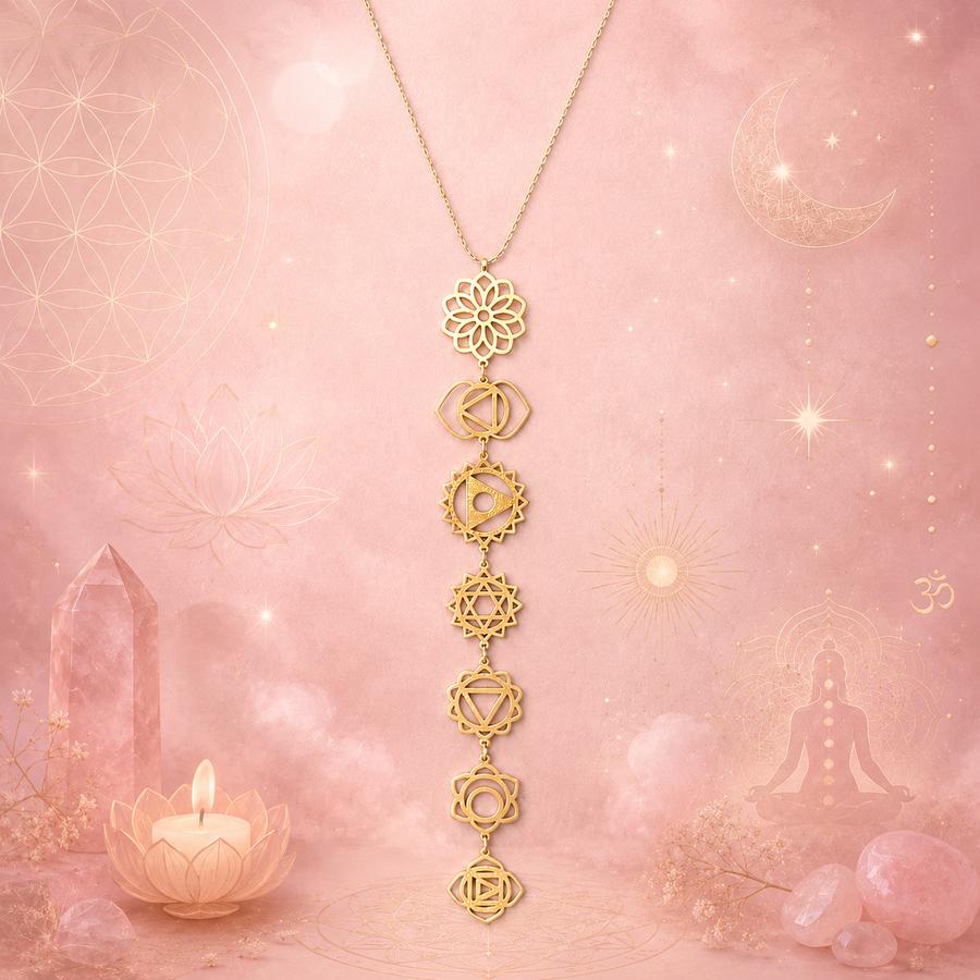 Collier Long Orion – Élégance céleste et intemporelle