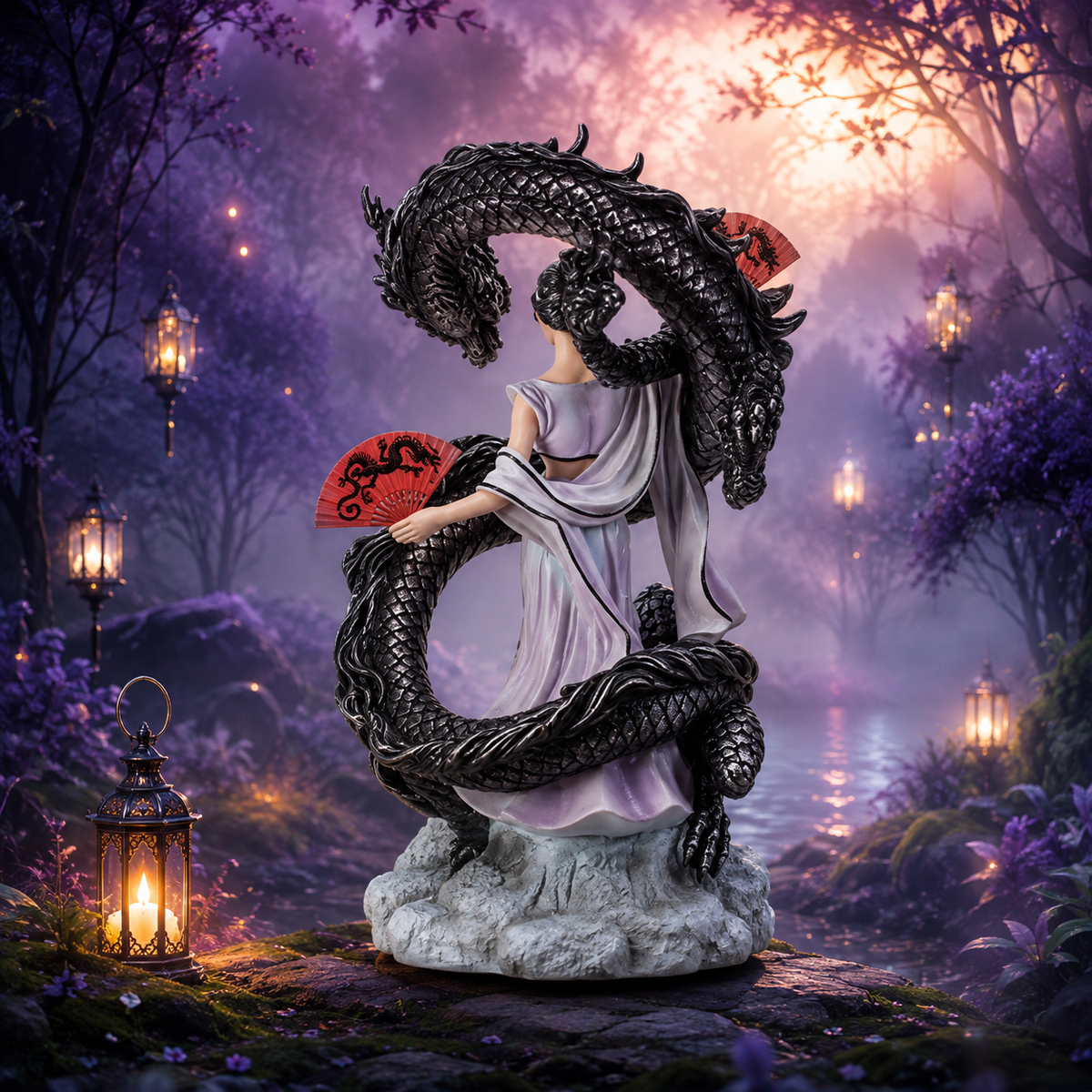 La Danseuse du Dragon - Anne Stokes (17,5x12x26 cm)