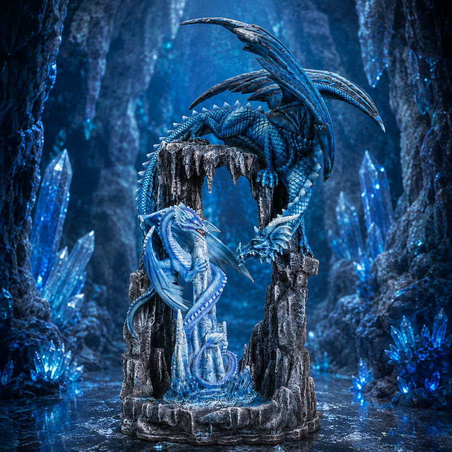 Dragon de la caverne bleue (29,2x33x50,8 cm)