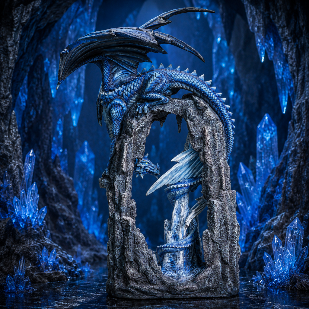 Dragon de la caverne bleue (29,2x33x50,8 cm)