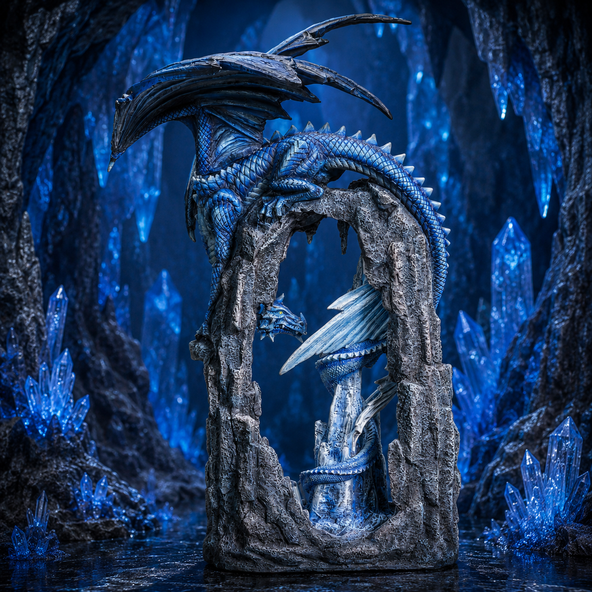 Dragon de la caverne bleue (29,2x33x50,8 cm)