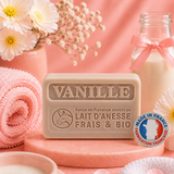 Savon au lait d'ânesse frais & beurre de karité - VANILLE - 100 g