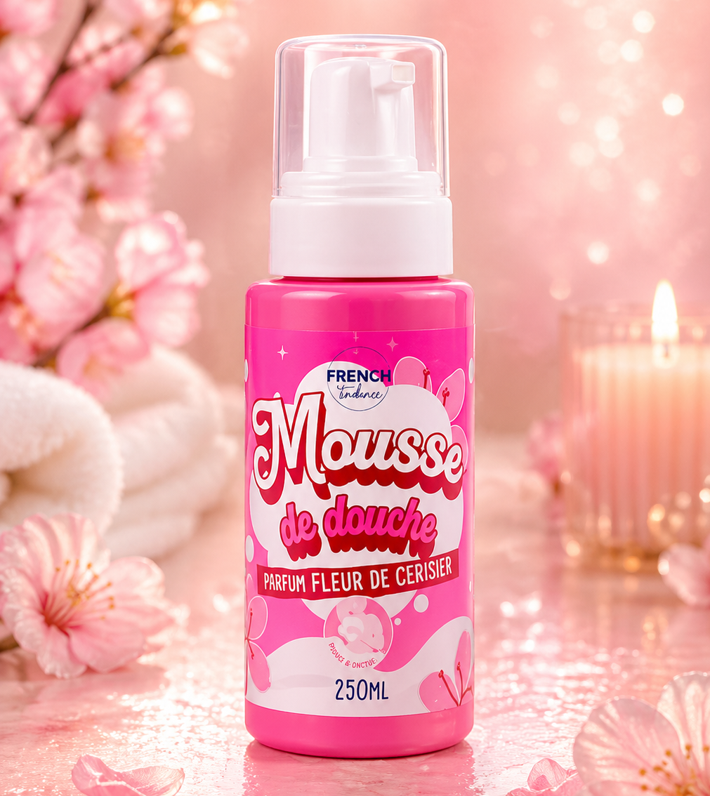 Mousse de douche 250ml - Senteur Fleur de cerisier