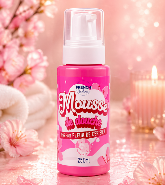 Mousse de douche 250ml - Senteur Fleur de cerisier