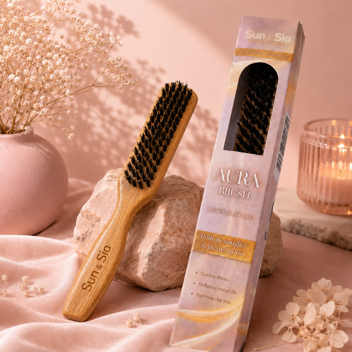 Brosse Aura - Démêle, lisse & sublime les cheveux