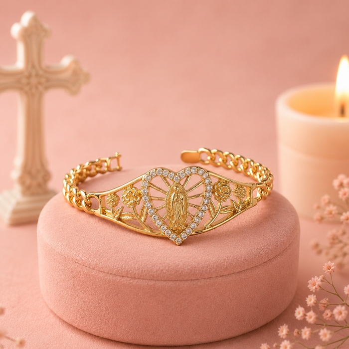 Bracelet Vierge Marie – Cœur de Protection