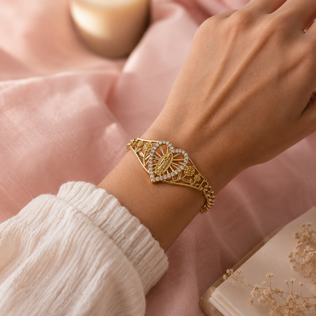 Bracelet Vierge Marie – Cœur de Protection