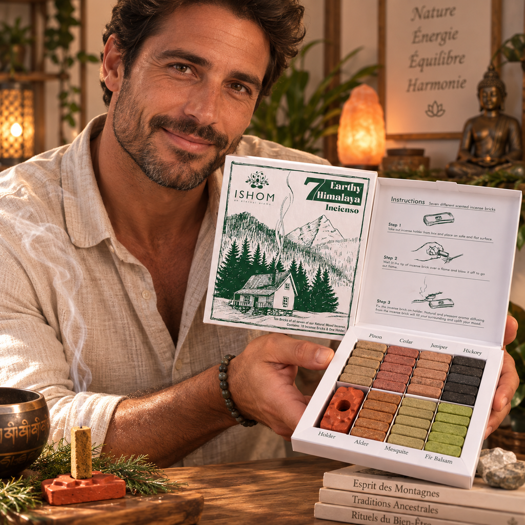 Coffret 7 Encens Terreux de l’Himalaya – 70 Briques
