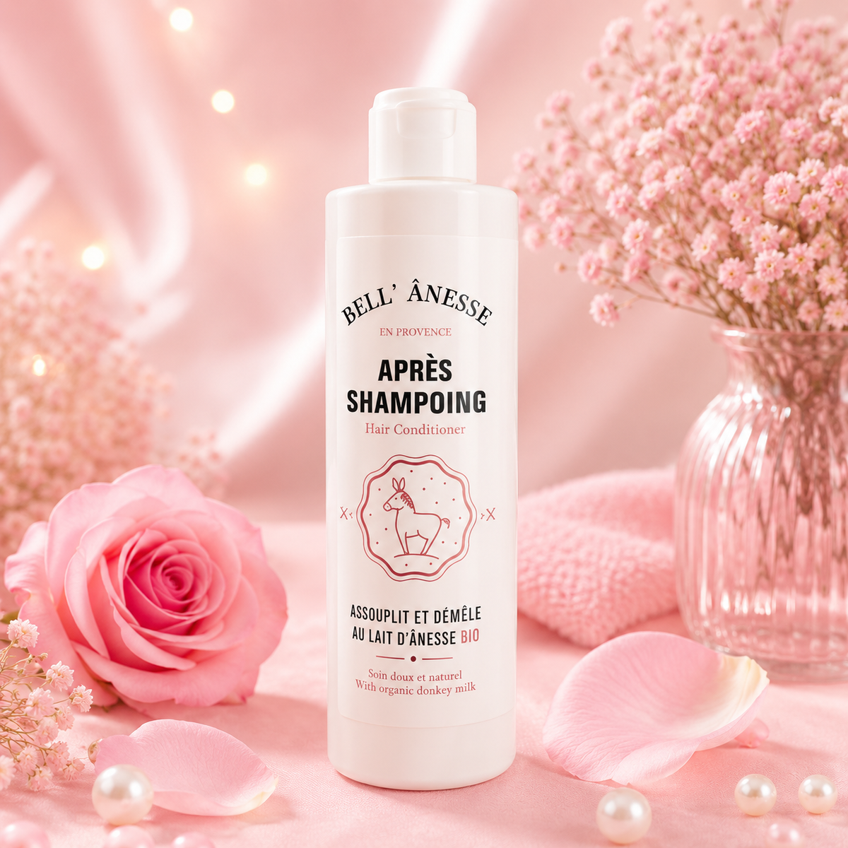 Après-shampooing au lait d'ânesse BIO 250ml