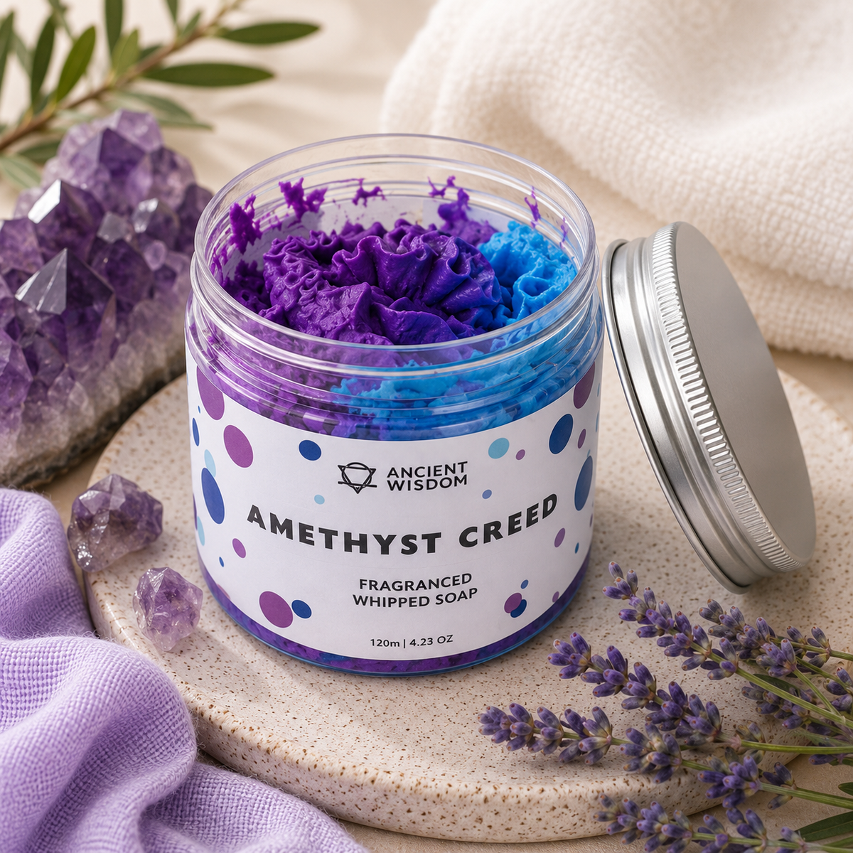 Savon chantilly - Améthyste - 120 g