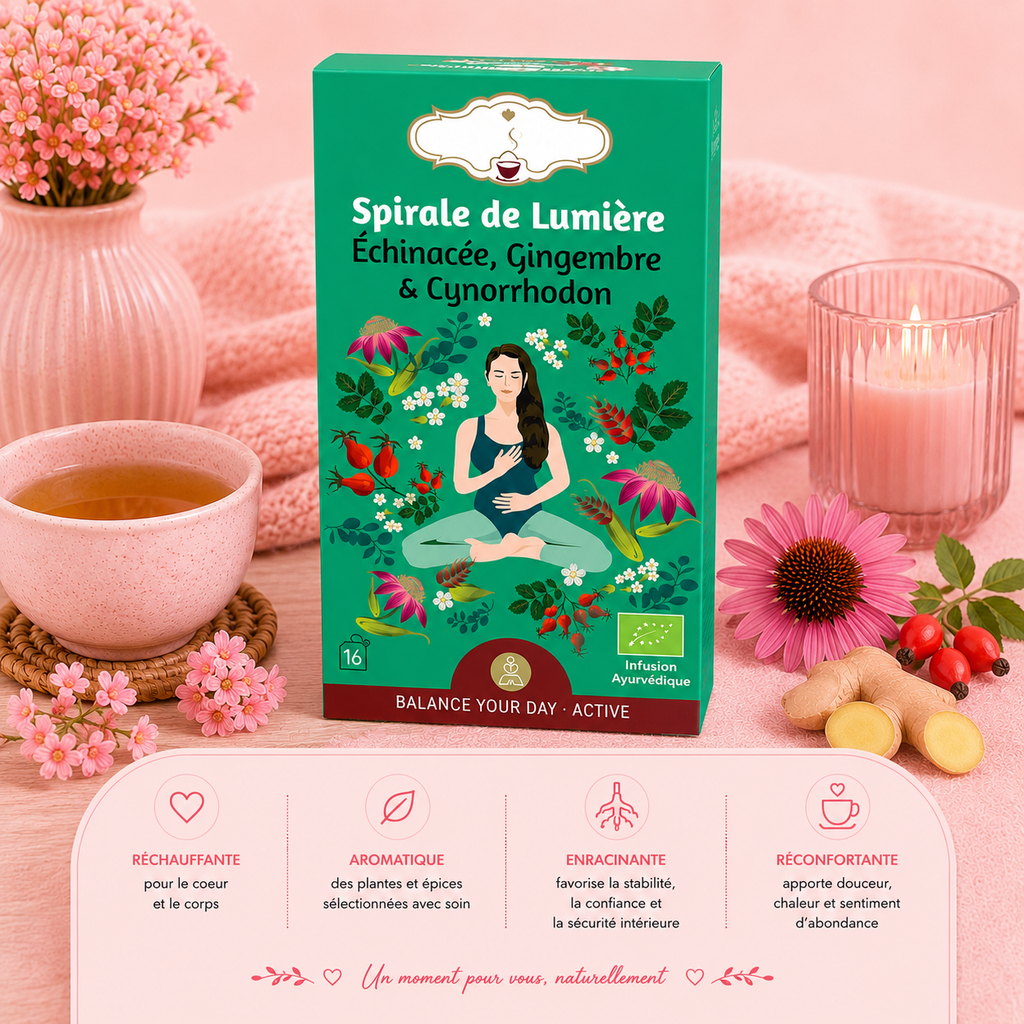 Tisane bio "SPIRALE DE LUMIÈRE" - Revitalisante & harmonieuse