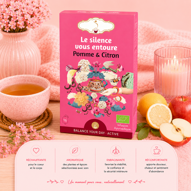 Tisane bio "LE SILENCE VOUS ENTOURE" - Espace - Idéale en soirée