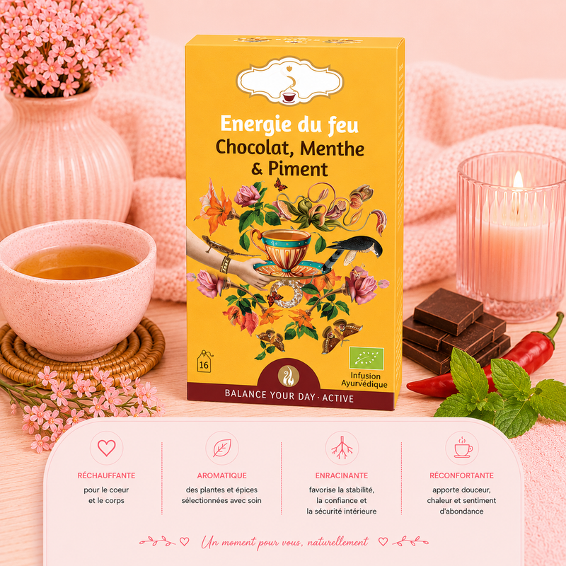 Tisane bio "ÉNERGIE DU FEU" - Équilibre & vitalité