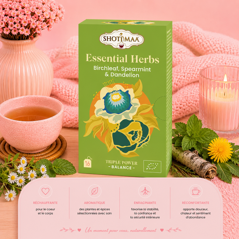 Tisane bio "ÉQUILIBRE BASIQUE" - Purifier l'organisme et retrouver harmonie et bien-être au quotidien