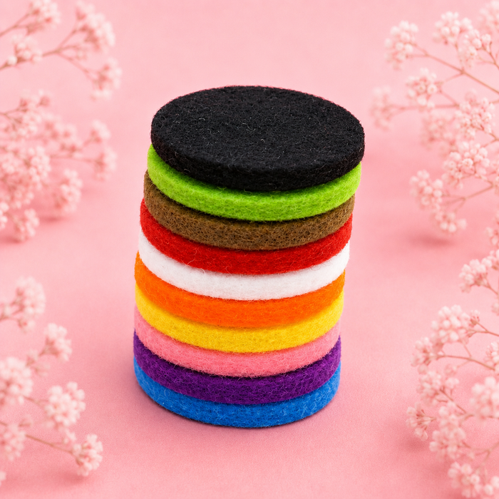 Lot de 10 tampons de recharge pour collier diffuseur Arbre de vie – 30 mm