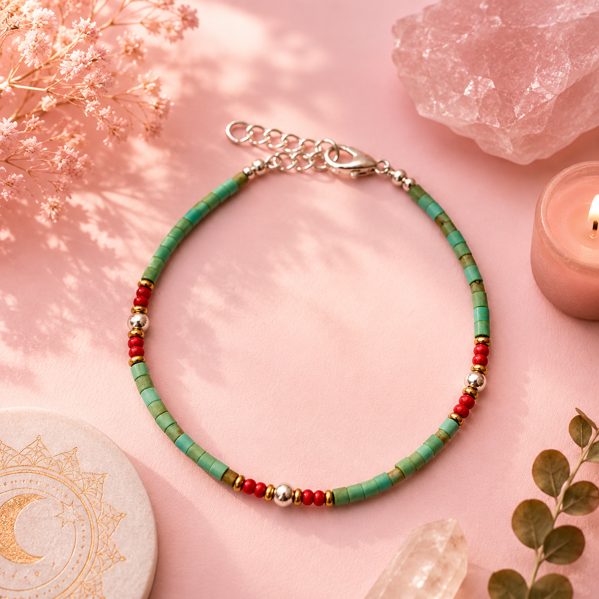 Bracelet népalais en pierre extra-fine - Plusieurs variantes