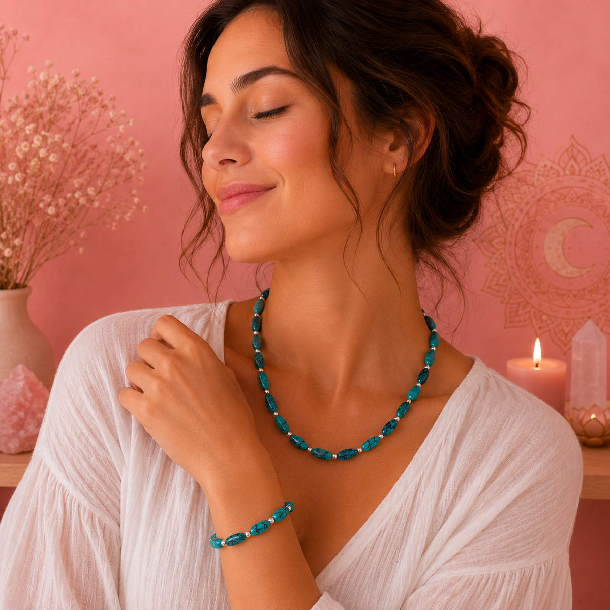 Parure collier & bracelet du Népal - Plusieurs variantes