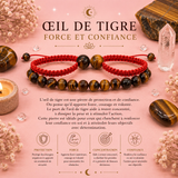 Bracelets double puissance avec pierres précieuses - Œil de tigre