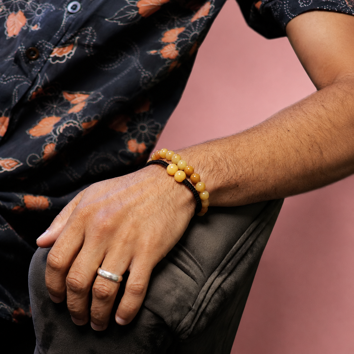 Bracelets double puissance avec pierres précieuses - Aventurine jaune