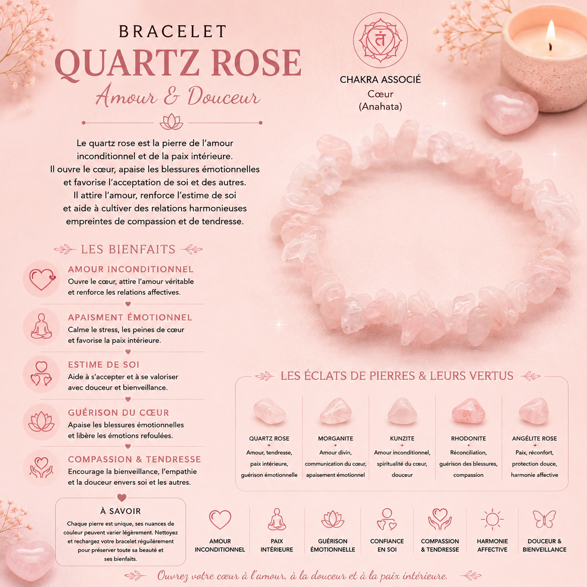 Bracelet en éclat de pierre