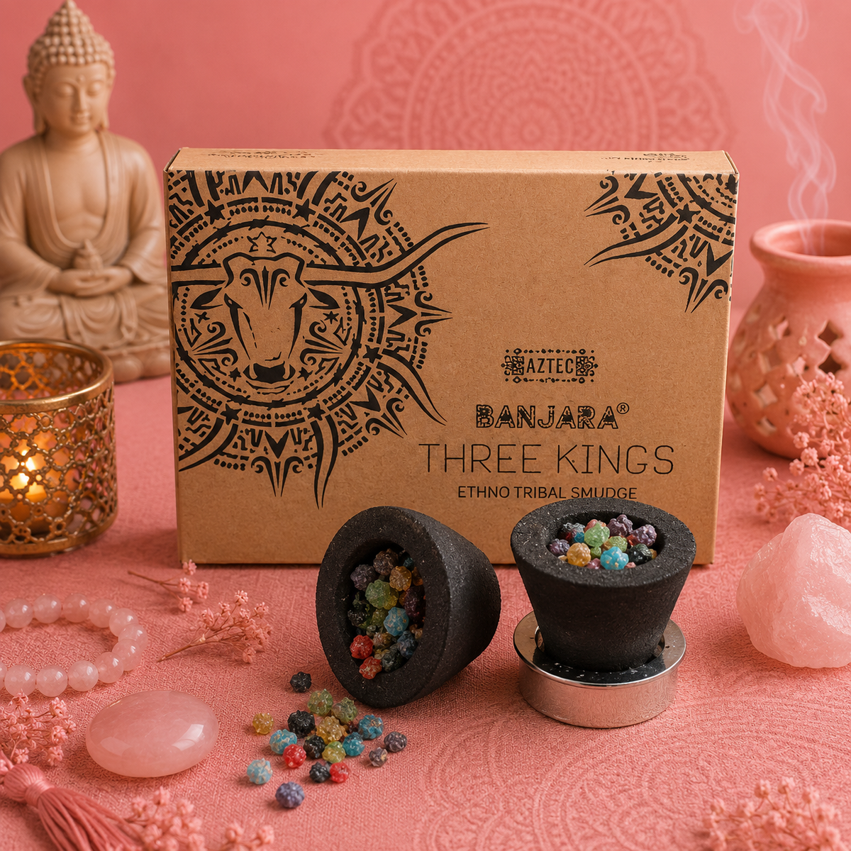 Tasses de résine de Banjara
