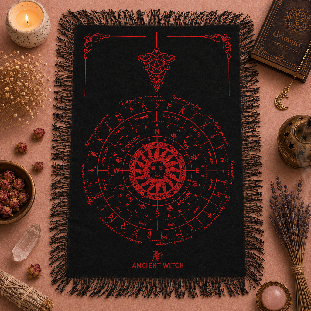 Tapis de divination pour pendule (9 modèles)