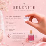 Cœur de sélénite polie - 4 tailles