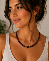 Collier népalais en perles extra-fines - 2 rangées - Plusieurs variantes