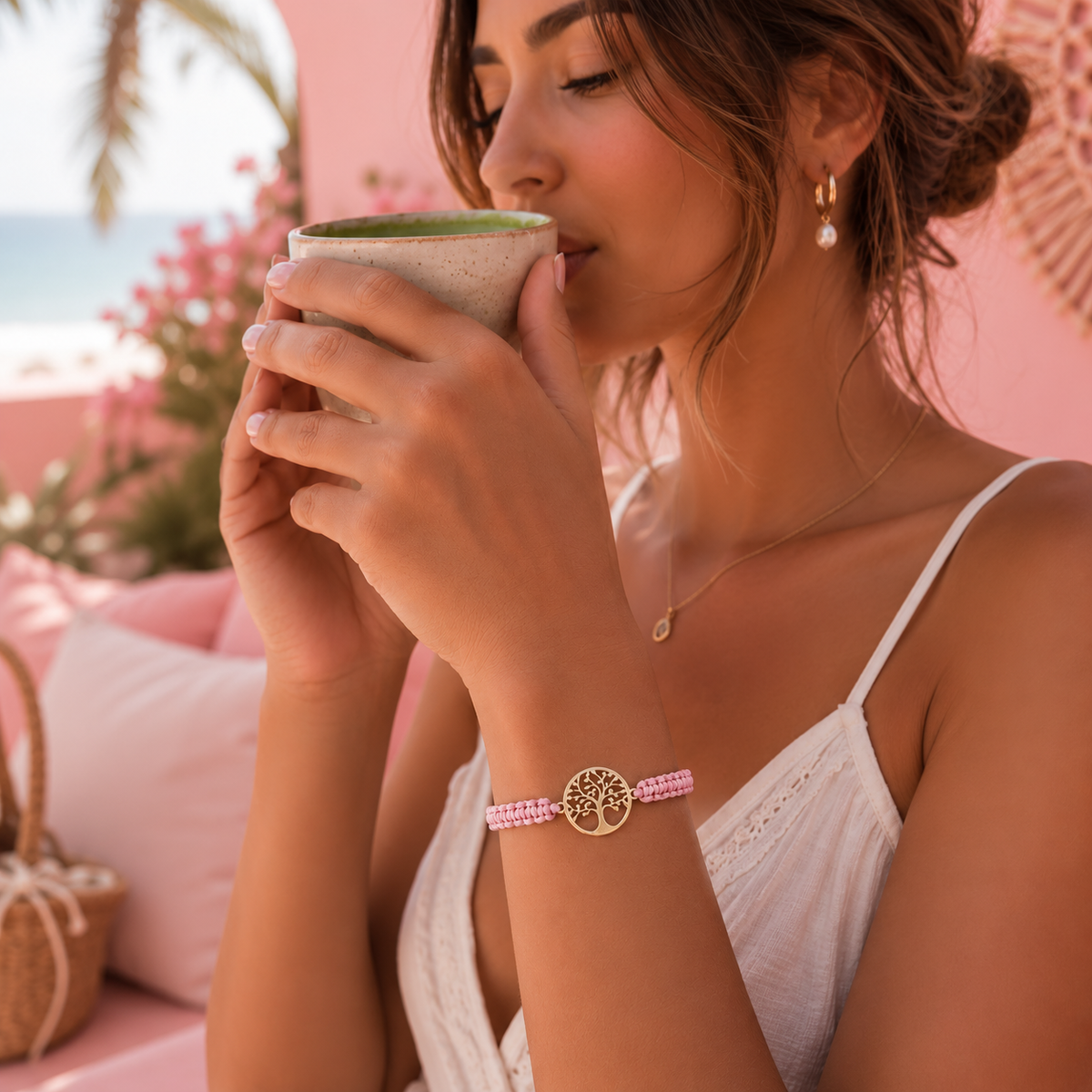 Bracelet Arbre de Vie macramé