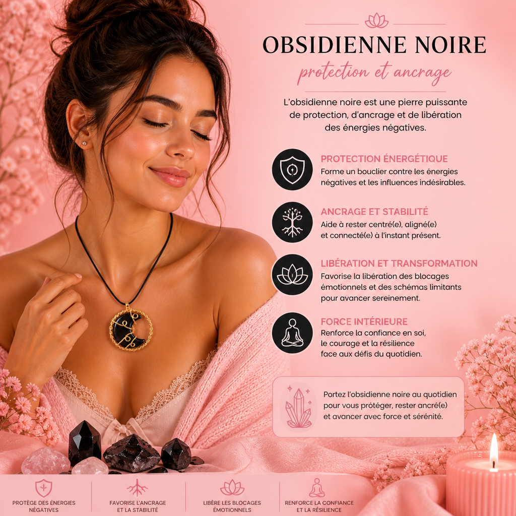 Collier & pendentif en forme de lune (plusieurs variantes)