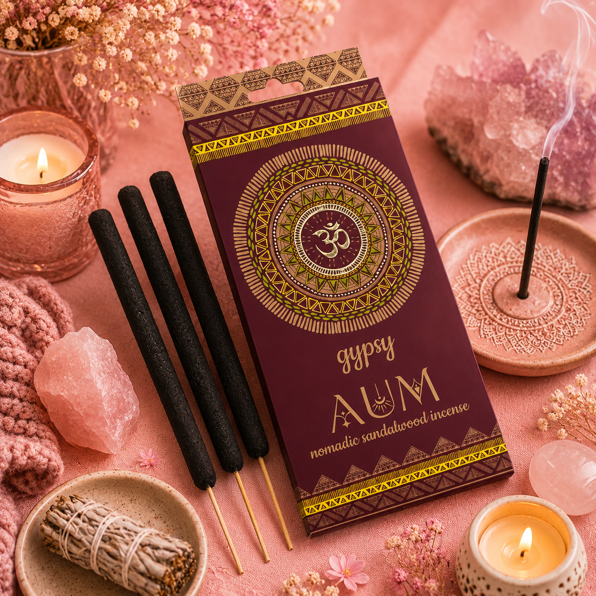Encens nomade Gypsy - Soleil - Lune - Aum
