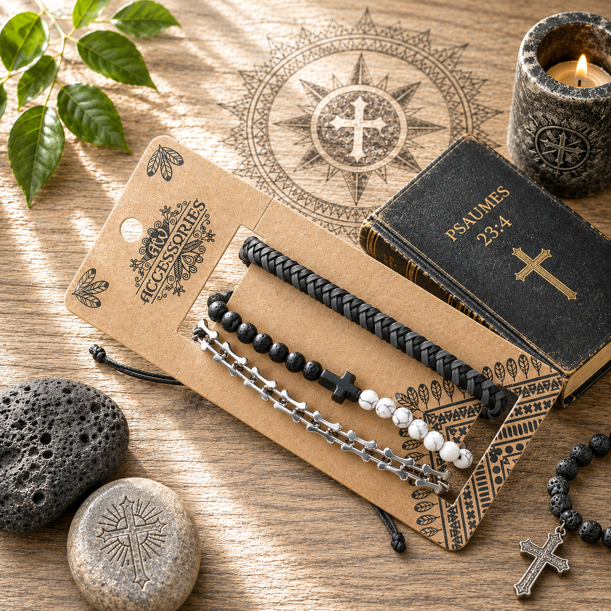 Set de bracelets pour Homme Premium – City Slicker Blacks