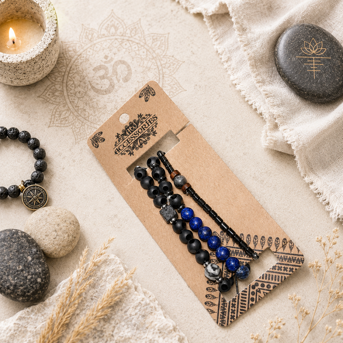 Set de bracelets pour Homme Premium – Med Set Blues